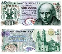 *10 Pesos Mexiko 1969-77, P63 UNC - Kliknutím na obrázok zatvorte -
